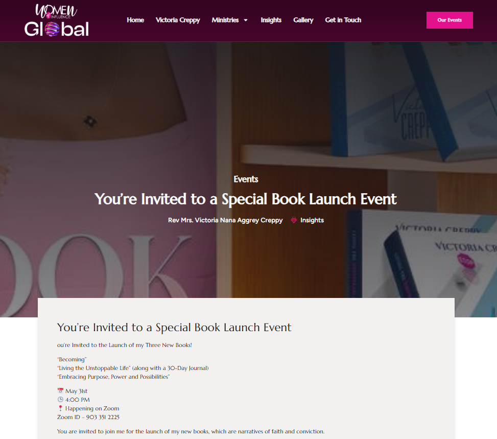 Book Launch Event